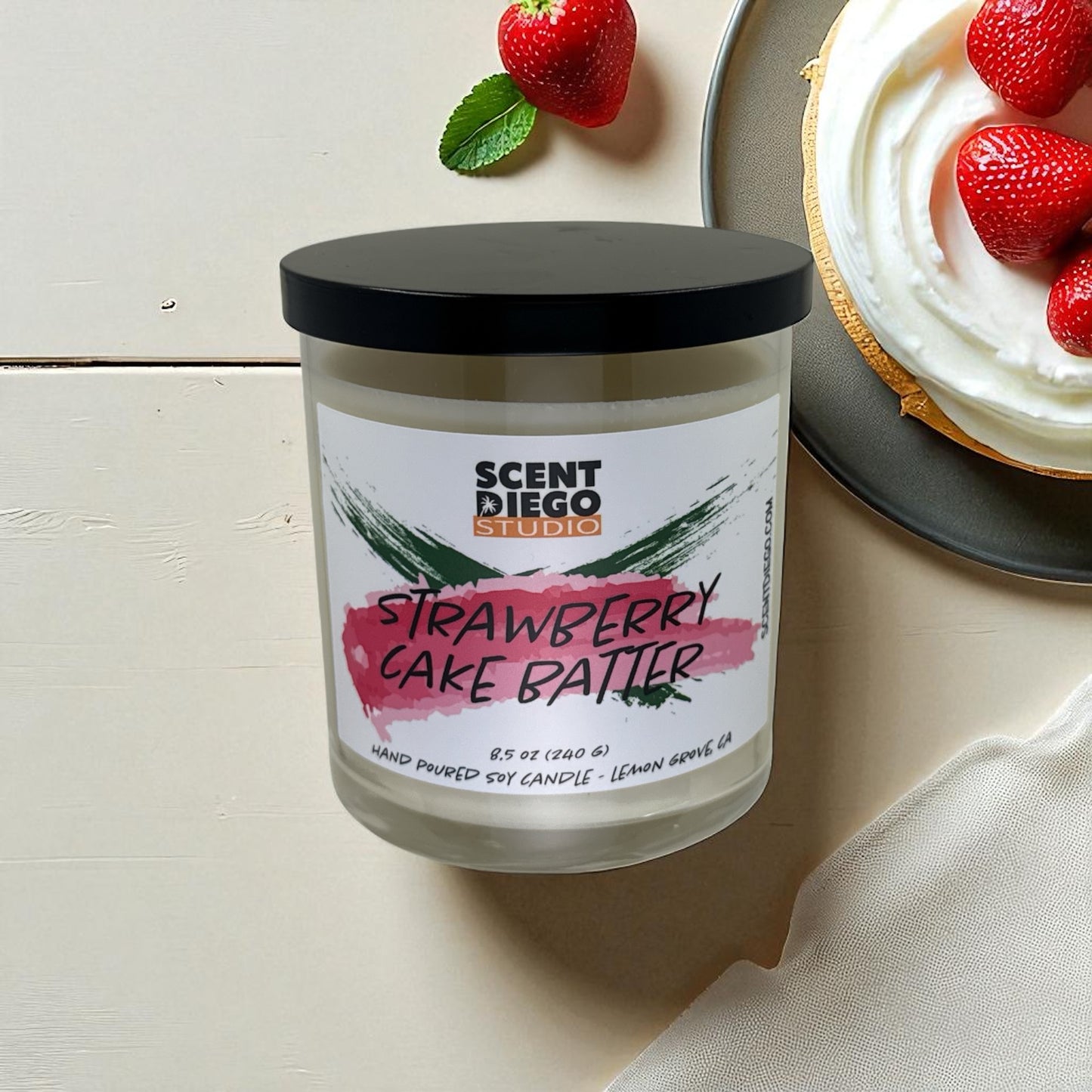 Strawberry Cake Batter