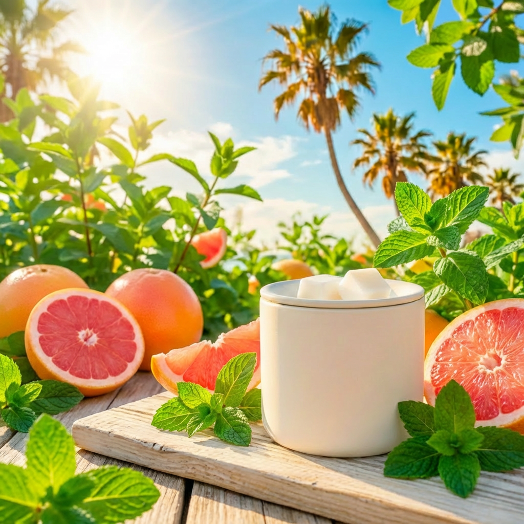 Grapefruit and Mint Wax Melt