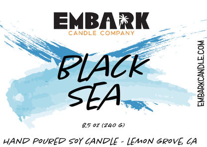 Embark candle company Black Sea label 